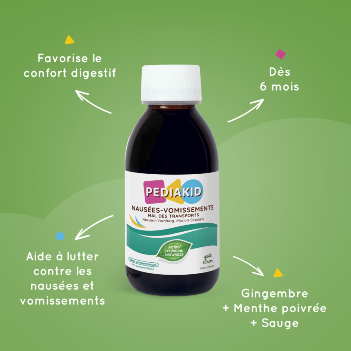 PEDIAKID - Pack Enfants Automne/Hiver - PEDIAKID Sirop Nez-Gorge + PEDIAKID 22 Vitamines & Oligo-éléments + PEDIAKID spray Nez-Gorge + PEDIAKID gommes immunité + PEDIAKID gommes P'tit Biotic