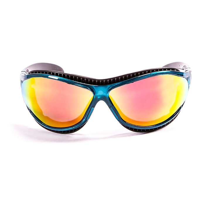 Gafas de deportes acuáticos OCEAN TIERRA DE FUEGO - Azul transparente / Revo roja
