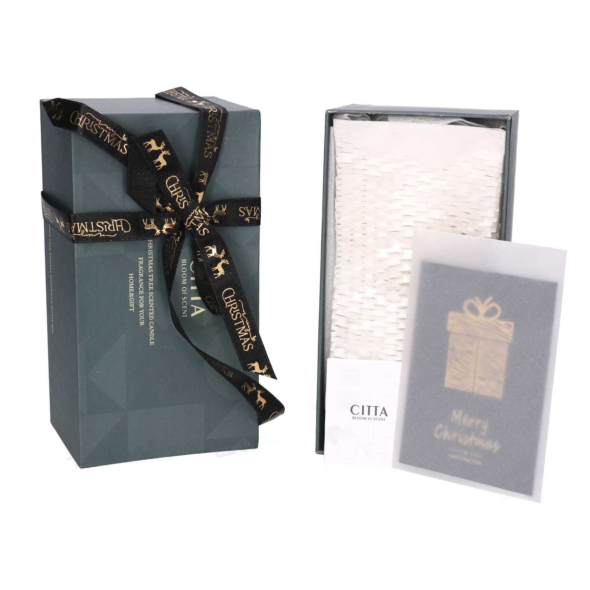 Set di 2 candele in cera profumata con aroma Gardenia cm22,5x12x10