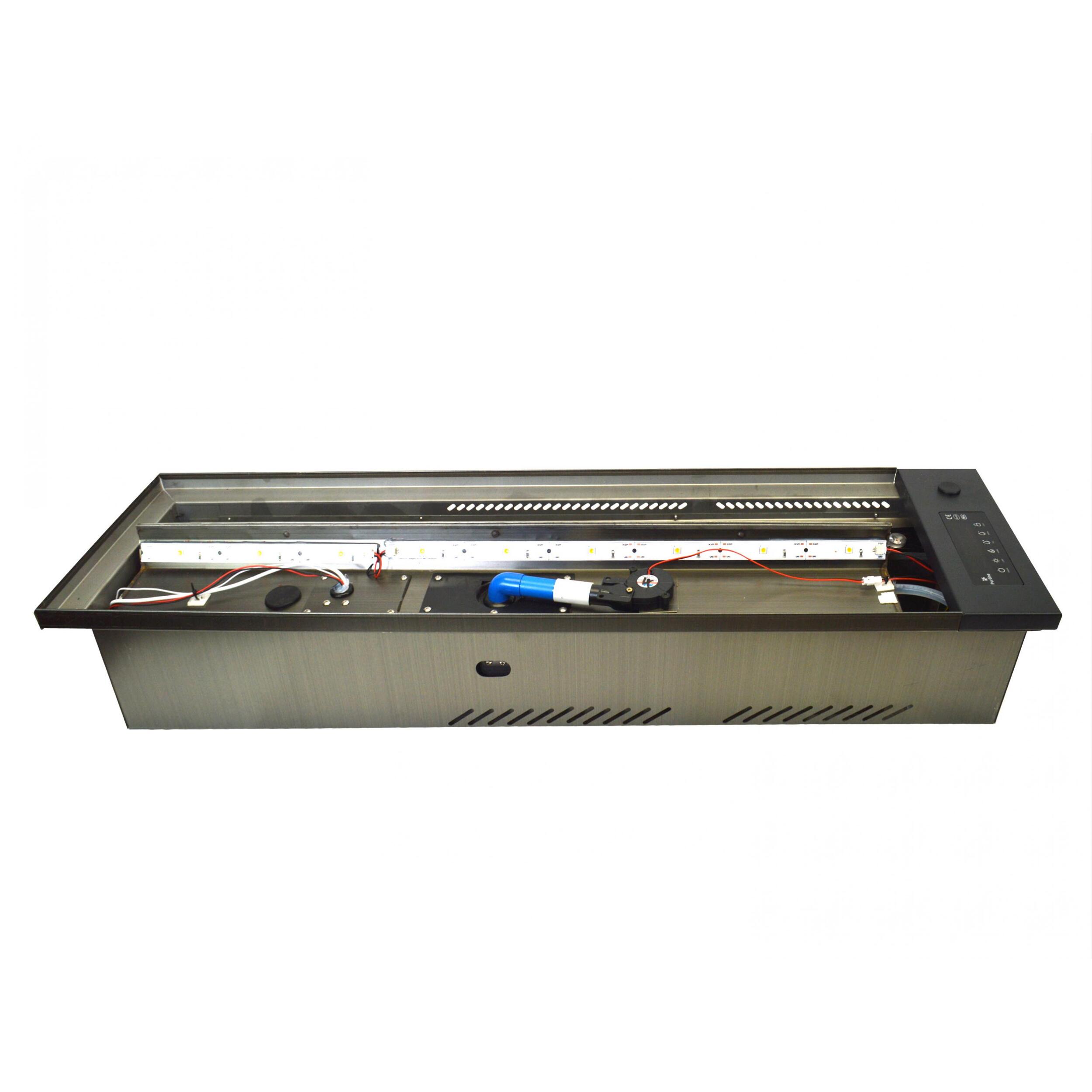 Cheminée décorative avec flamme simulée et bûches