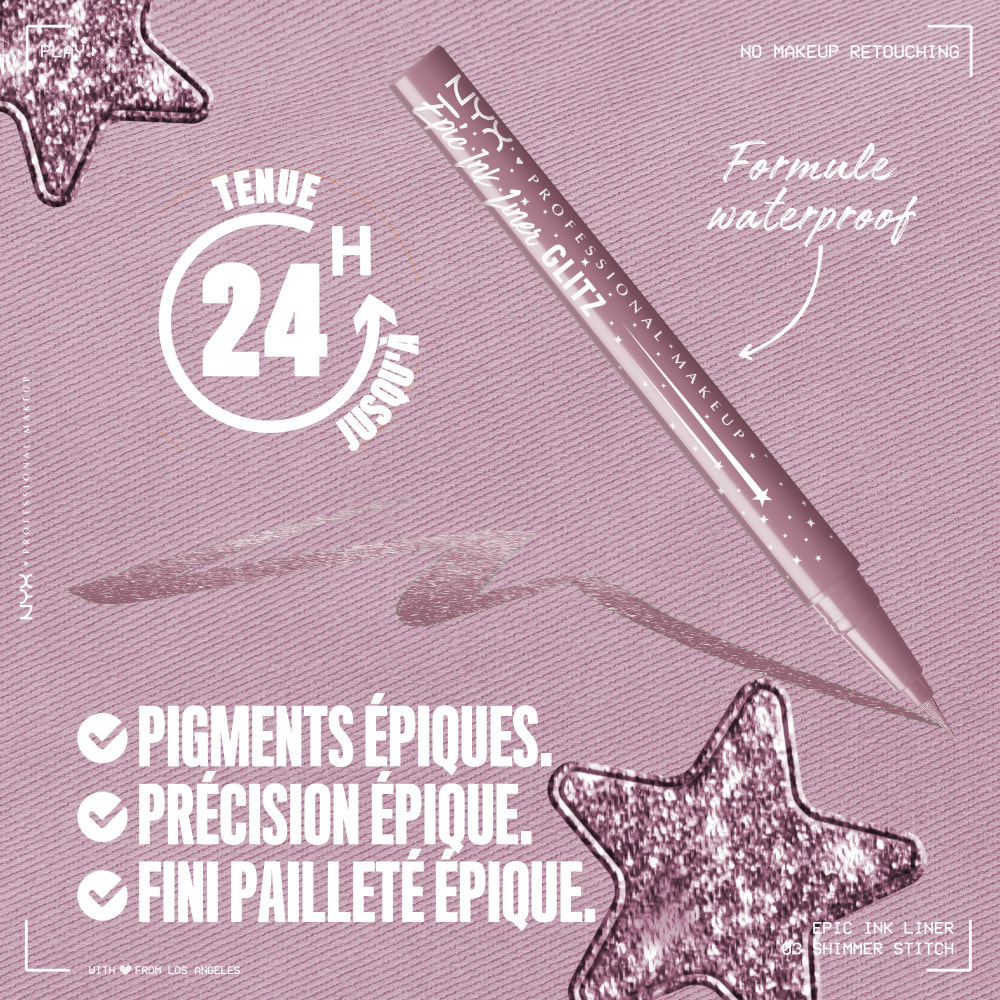 NYX Professional Makeup Epic Ink Eyeliner Glitz SHIMMER STITCH
