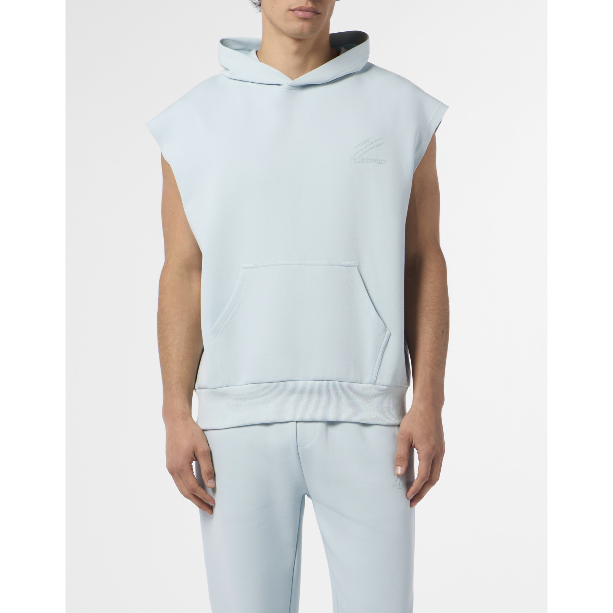 PLEIN SPORT Pique Hoodie Vest Icon