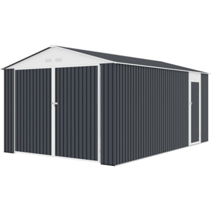 Garage métal "Houston" 15,36 m² - Anthracite