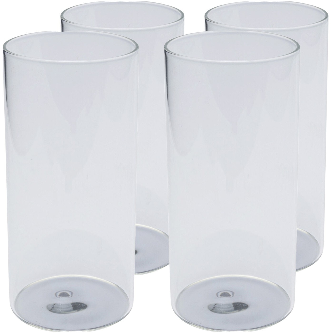 Verres hauts à eau Electra argentés 15cm set de 4 Kare Design