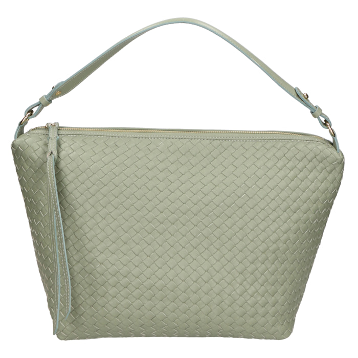 Borsa a spalla da Donna Irene in Vera Pelle Made in Italy 23x40x13 cm