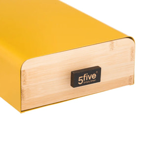 Porte-capsules "Modern Color" 30 capsules jaune moutarde