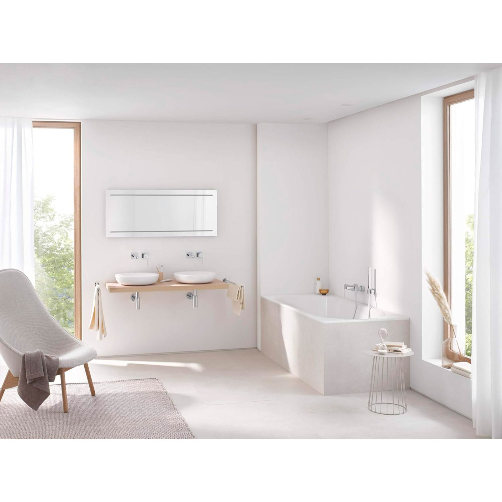 GROHE Euphoria Cube Stick, Pommeau de douche 1 jet Pluie, chromé