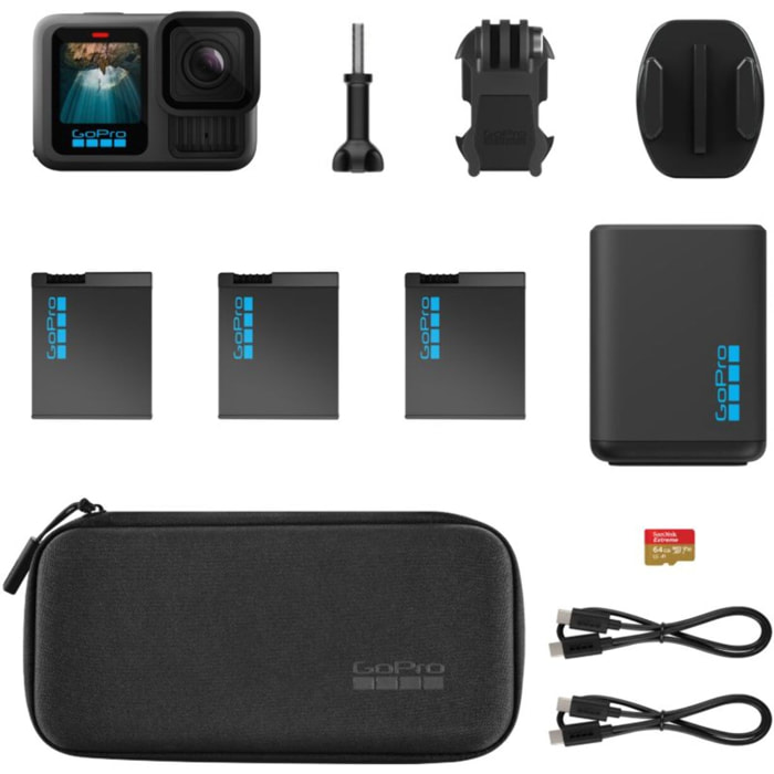 Caméra sport GOPRO HERO13 Black Extended Power Bundle