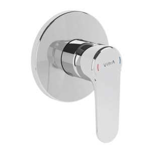 Root Round mitigeur de douche à encastrer, à levier, vendu sans corps d'encastrement, chrome (A42728EXP)