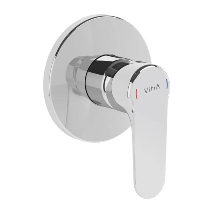 Root Round mitigeur de douche à encastrer, à levier, vendu sans corps d'encastrement, chrome (A42728EXP)