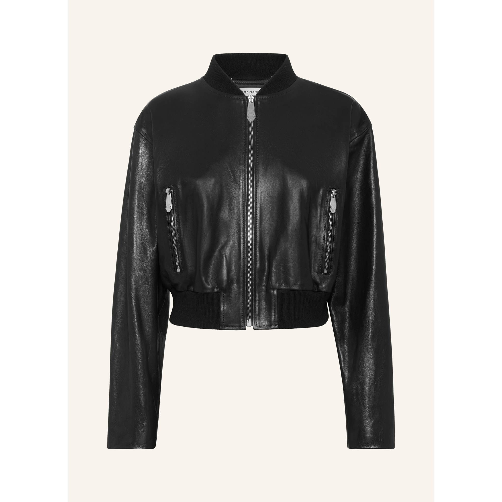 PHILIPP PLEIN Leather Bomber SIGNATURE