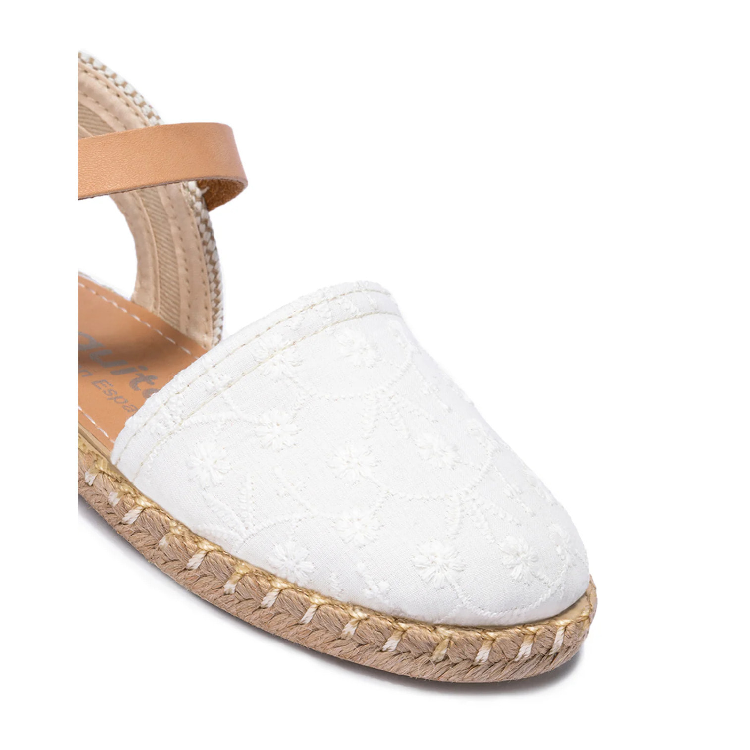 Conguitos - Sandali estivi in juta con zeppa per bambina comodi