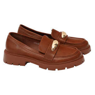 Mocassini con accessorio - tacco 4,0 cm