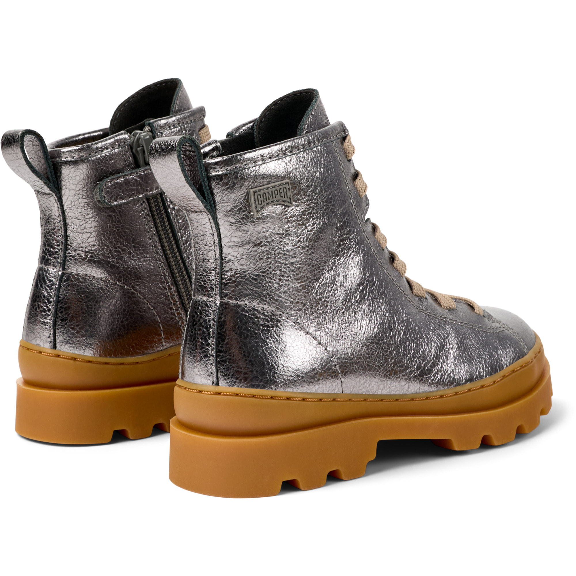 Stivaletti - CAMPER Brutus - Grigio - Pelle liscia