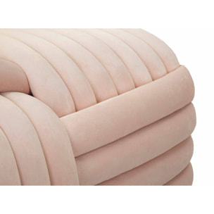 Panca Calcea, Panchina multiuso, Seduta per ospiti, Cassapanca multifunzione, 90x45 h45 cm, Rosa