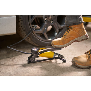 Pompe à pied avec adaptateurs, pression max. 10 bars