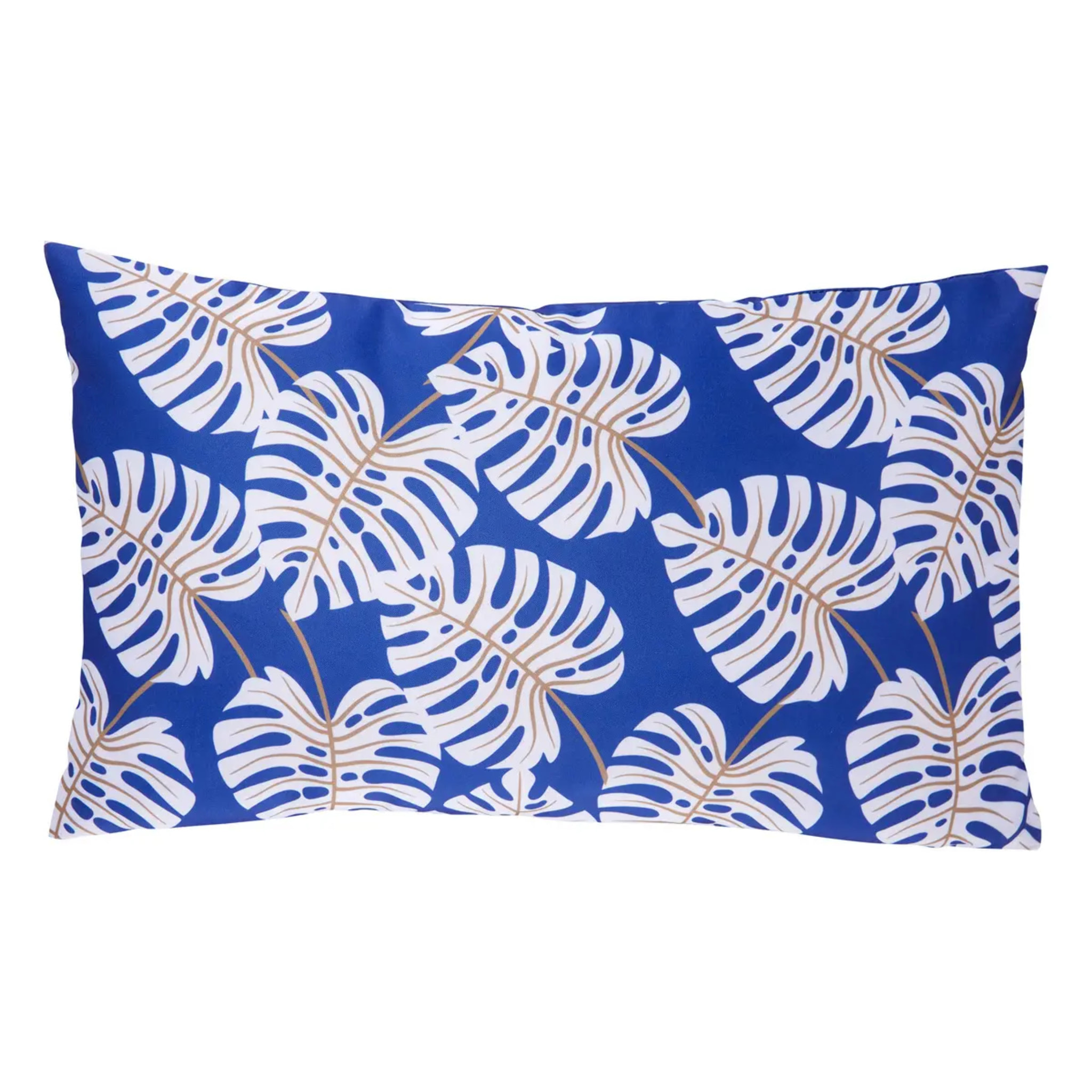 Housse de coussin d extérieur "Falla" bleu indigo 30x50cm