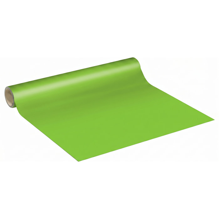 Rouleau adhésif décoratif Vinyle au Mètre - Vert pomme - Sticker Lavable Imperméable Mur Cuisine Meubles