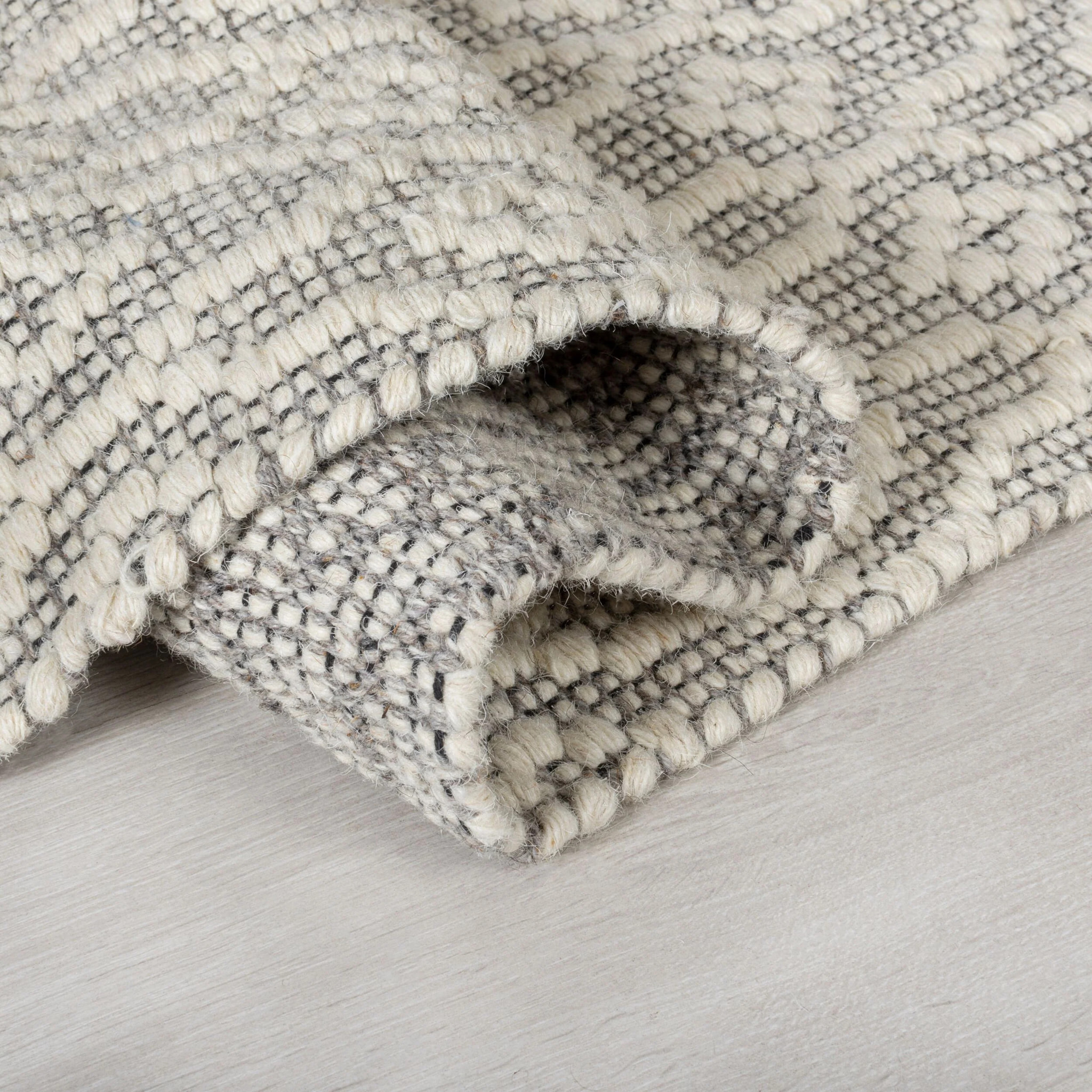 Tapis en laine DREAM Gris/Ivoire