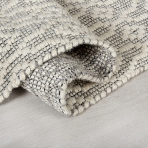 Tapis en laine DREAM Gris/Ivoire