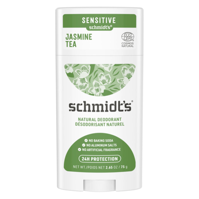 Pack de 3 - Schmidts Déodorant Stick Peau Sensible Thé au Jasmin 58ml