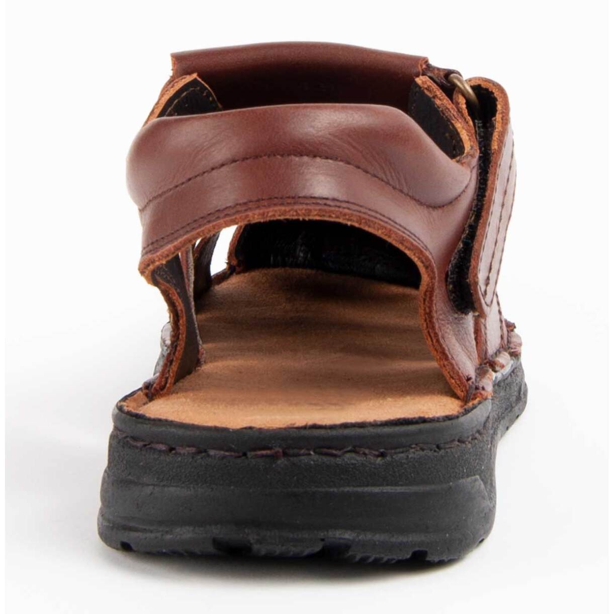 Sandalia De Piel - Marron