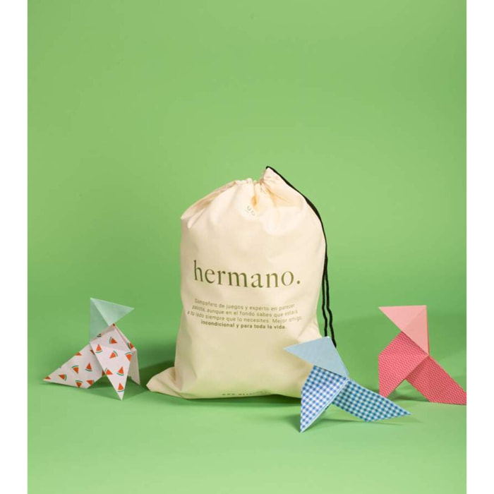 Bolsa tela regalo "Hermano definición"