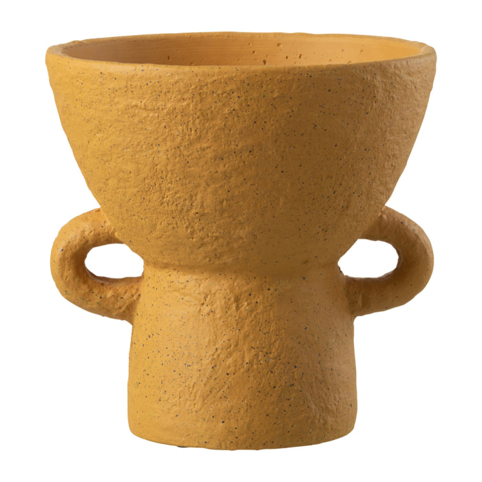 J-Line vase Zenia - céramique - ocre - large - Ø 25 cm