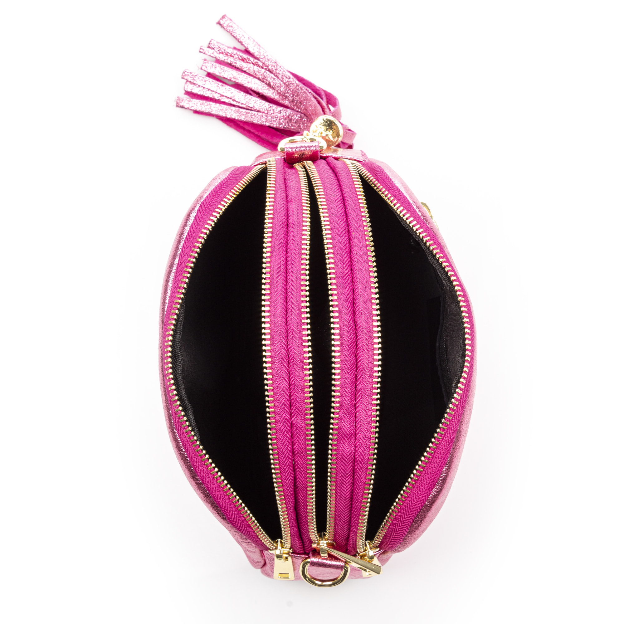 Aliminusa bolso bandolera Mujer. Piel auténtica Gamuza Lacada.