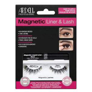 Magnetic Liquid Liner & Lash - Kit Faux Cils Demi Wispies Eyeliner Magnétique