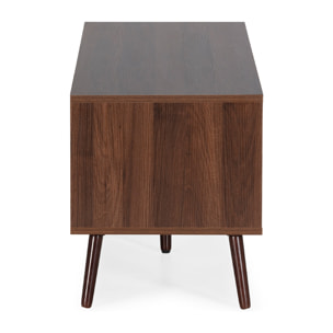Mueble TV Lluvia 3 puertas efecto Nogal