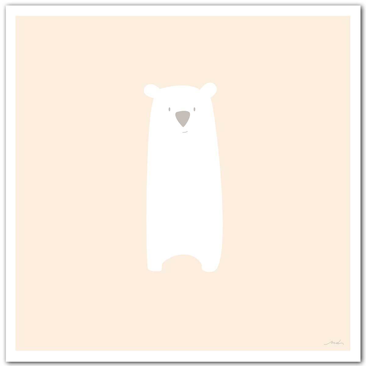 Affiche enfant grizzly mimi Affiche seule