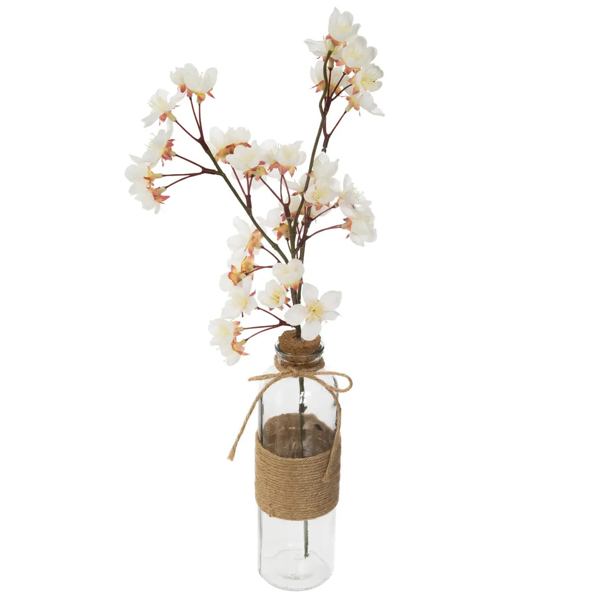 Cerisier artificiel "Dream" pot verre H46cm