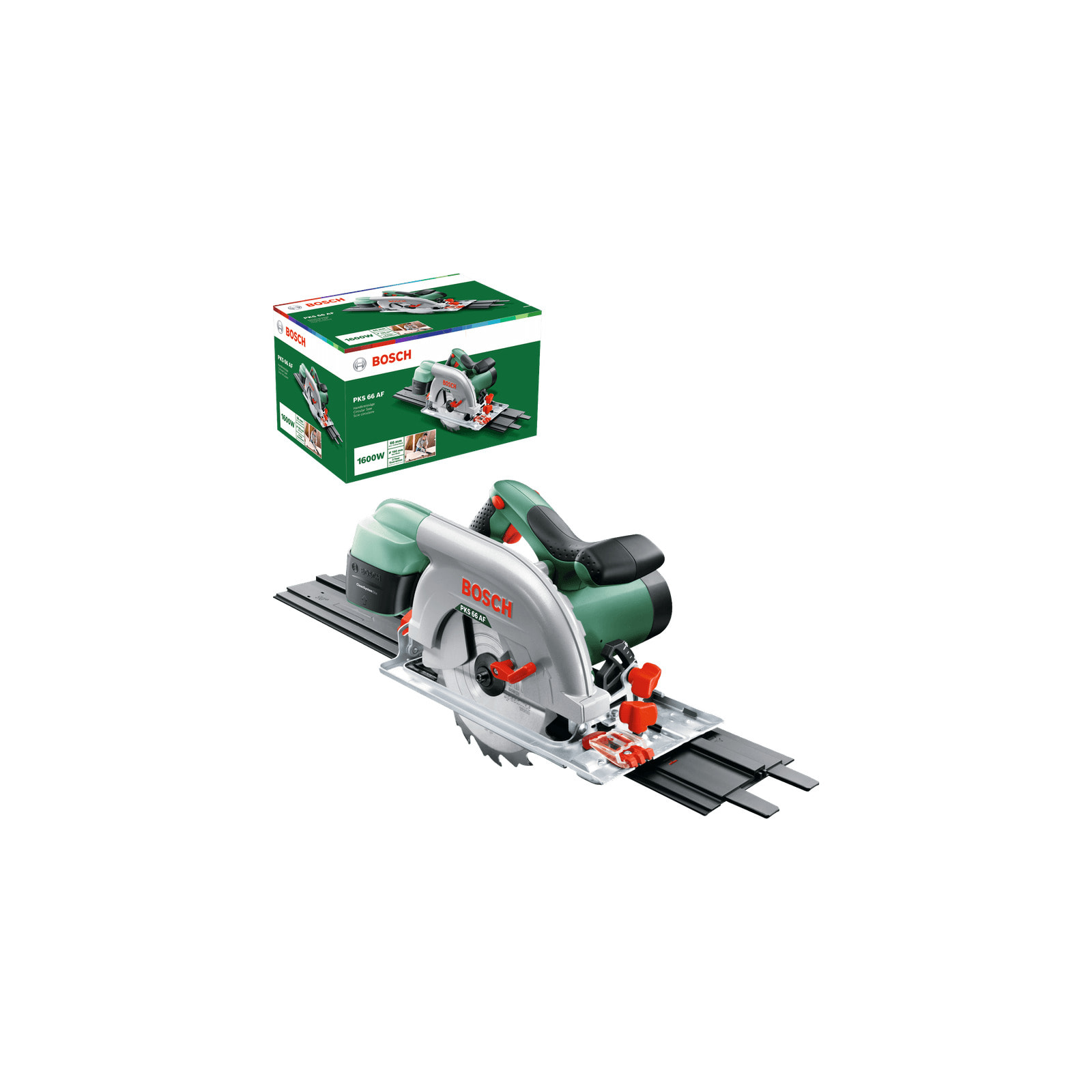 Sierra circular PKS 66 AF BOSCH + Carril guía - 603502000