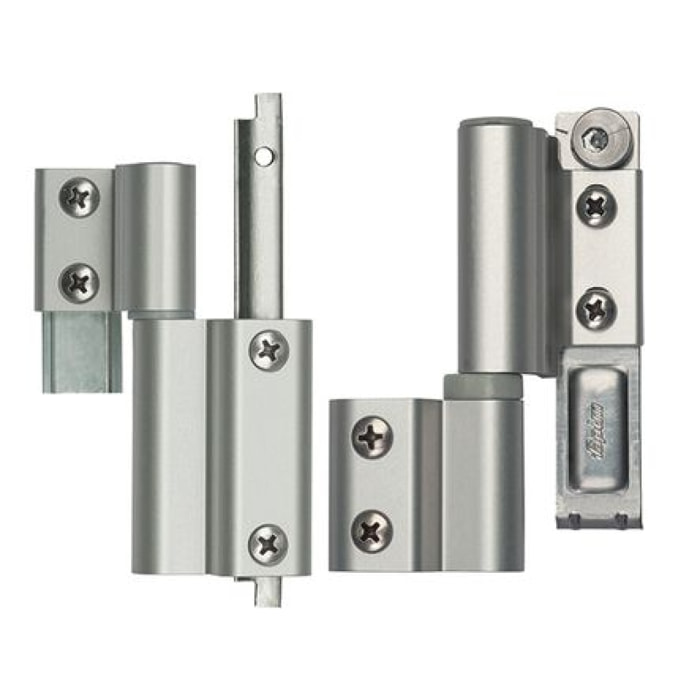 Paire de paumelle symétrique Galicube FAPIM oscillo-battant NJ aspect inox - 1404AI-NJ