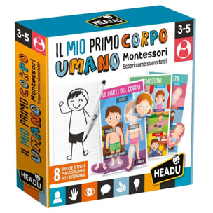 Headu Il Mio Primo Corpo Umano Montessori unisex Headu Multicolor