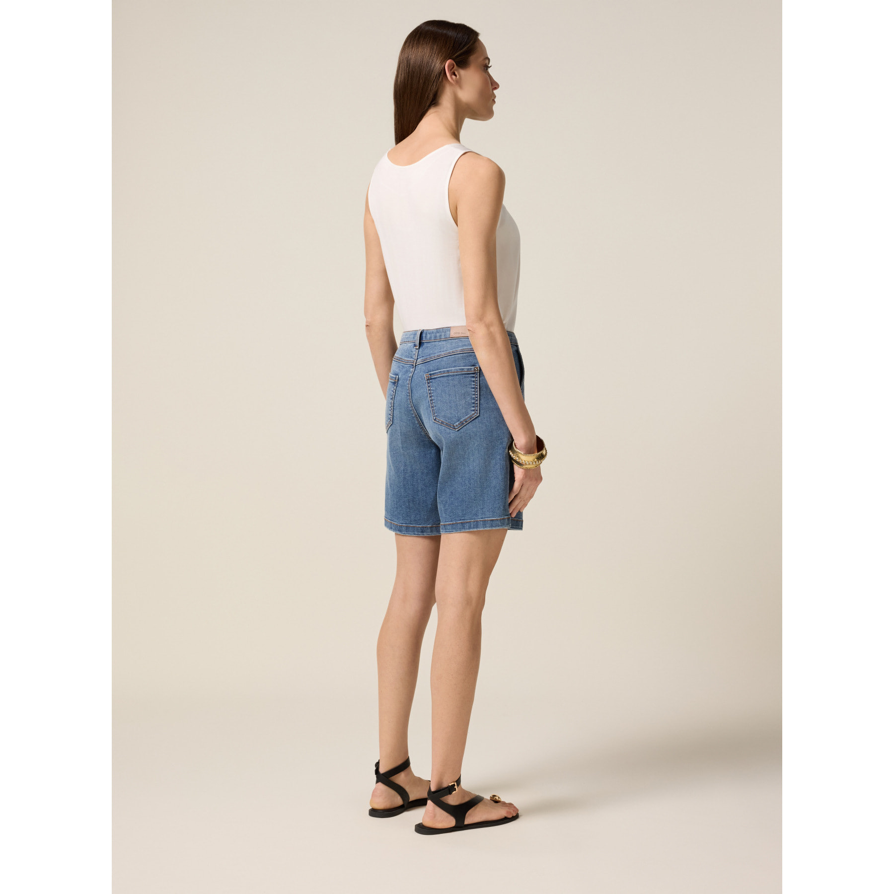 Oltre - Bermuda in jeans - Blu