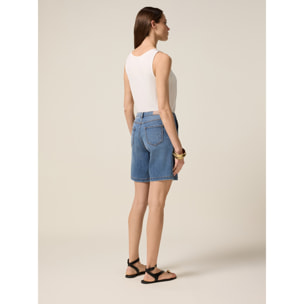 Oltre - Bermuda in jeans - Blu