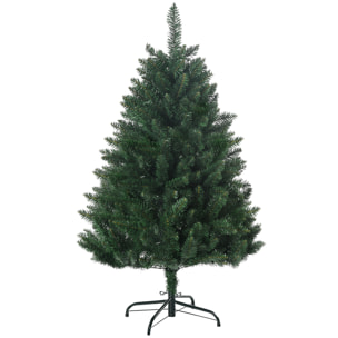 Sapin de Noël artificiel Ø 85 x 120H cm 305 branches épines imitation Nordmann grand réalisme vert