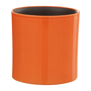J-Line cache-pot Flexible - céramique - orange - small - Ø 16.5 cm