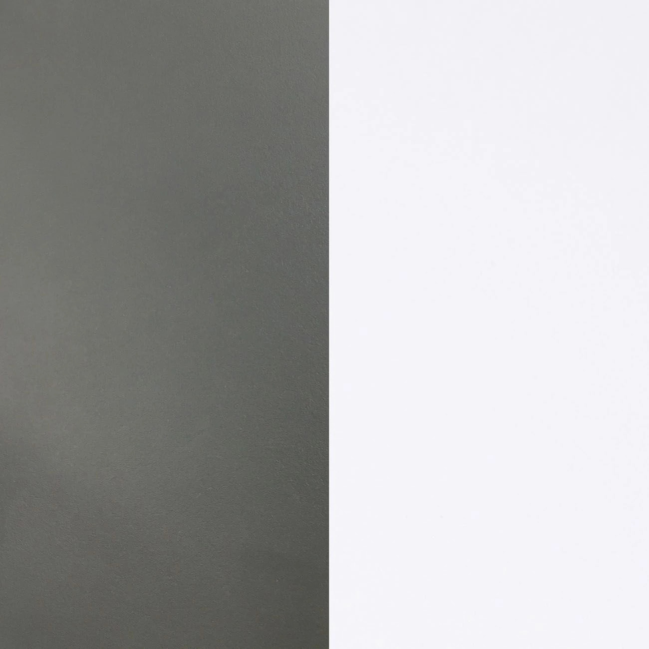 Mesa de escritorio con estantería Cosmic en blanco artik gris antracita 120 x 144 cm Blanco Artik (Blanco Mate) - Gris Antracita