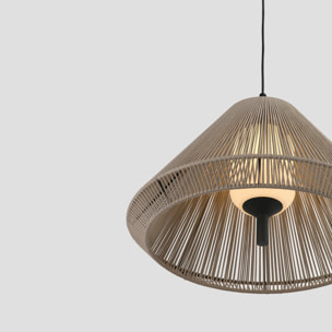 SAIGON OUT C70 Lampe suspension grise/beige cone cap