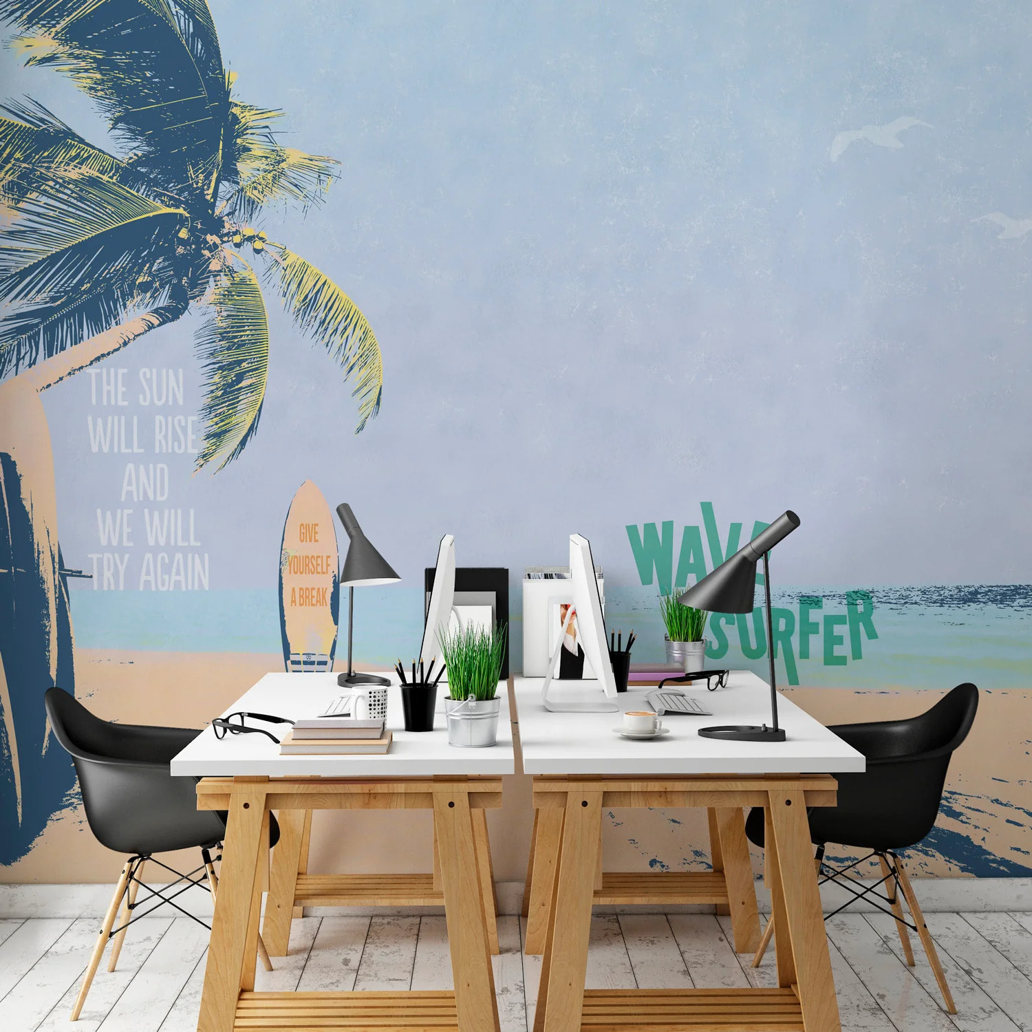 Papier peint panoramique Wave Surfer XL