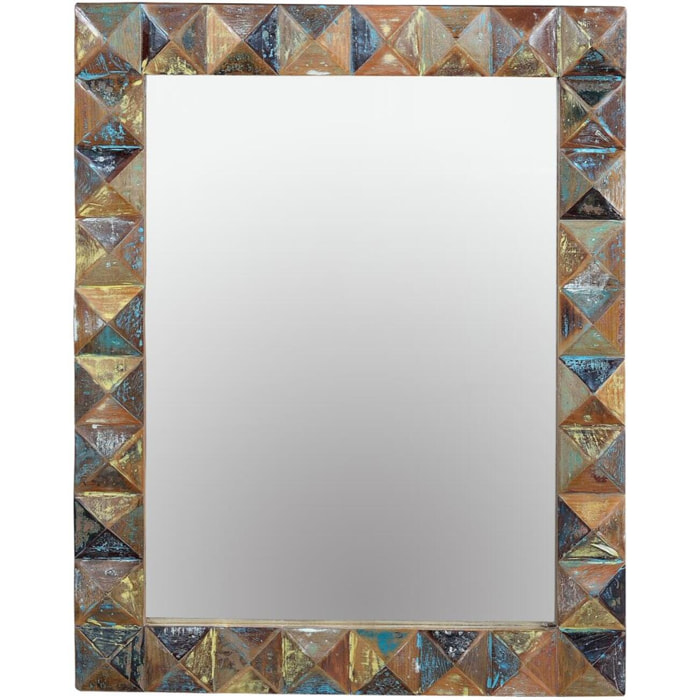 ESPEJO MADERA RECICLADA 100x80x4cm