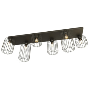 Lampada a sospensione BARN in acciaio verniciato nero