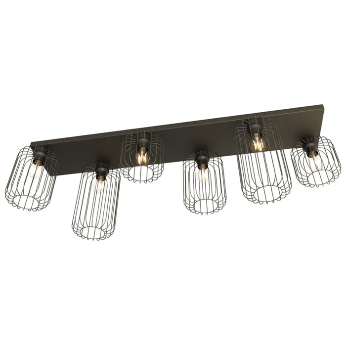Lampada a sospensione BARN in acciaio verniciato nero