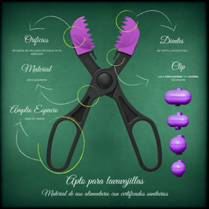 Pack utensilio multiusos con 4 moldes intercambiables color morado + 40 bandejas de conservación - La croquetera: patentado y fabricado en España
