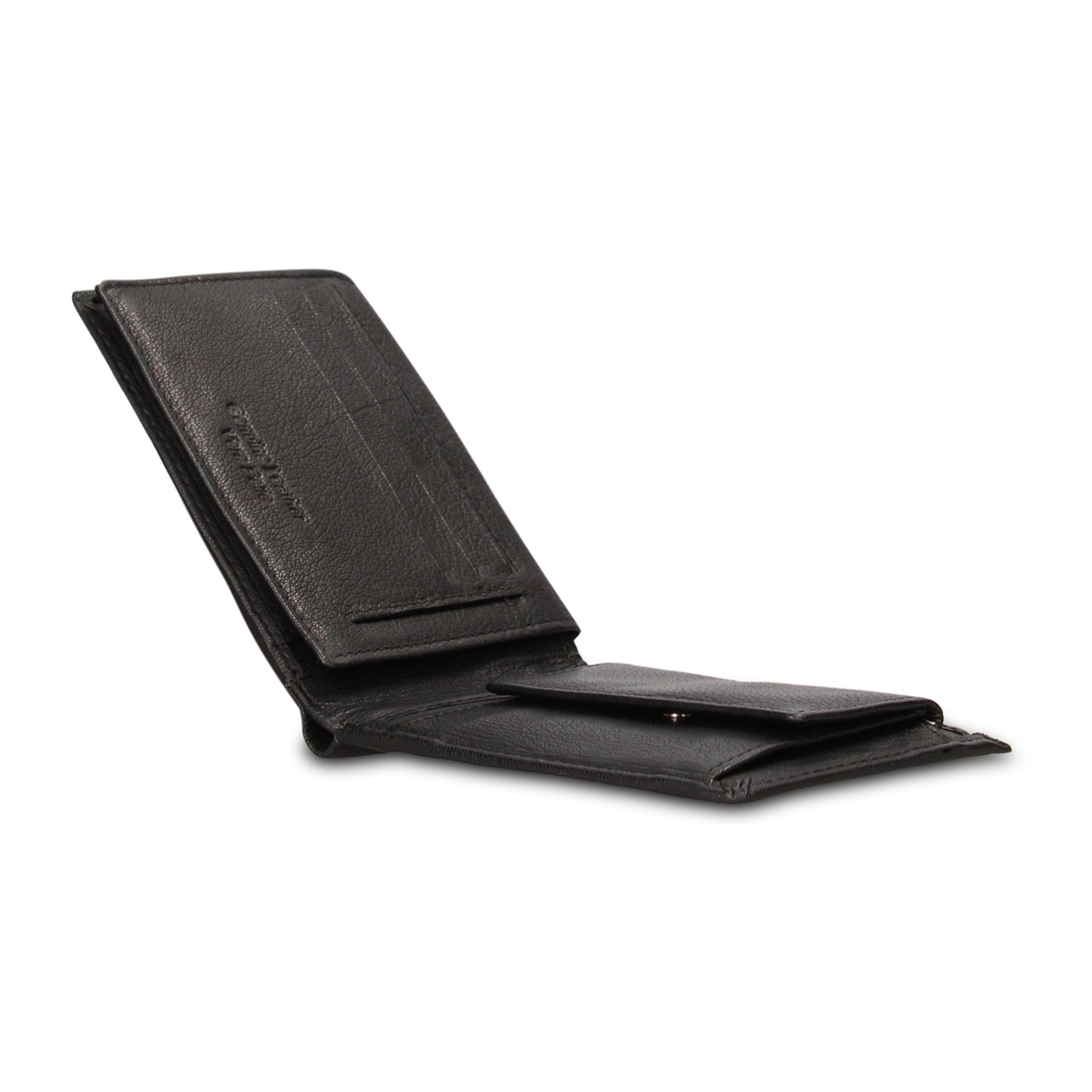 Portafoglio uomo in vera pelle - Modello Auron Lux - Casual - 12.5 x 9.5 x 3.5 cm