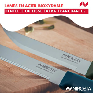 Set de 2 couteaux d’office et à petit déjeuner 22,5 cm Nirosta Elemental