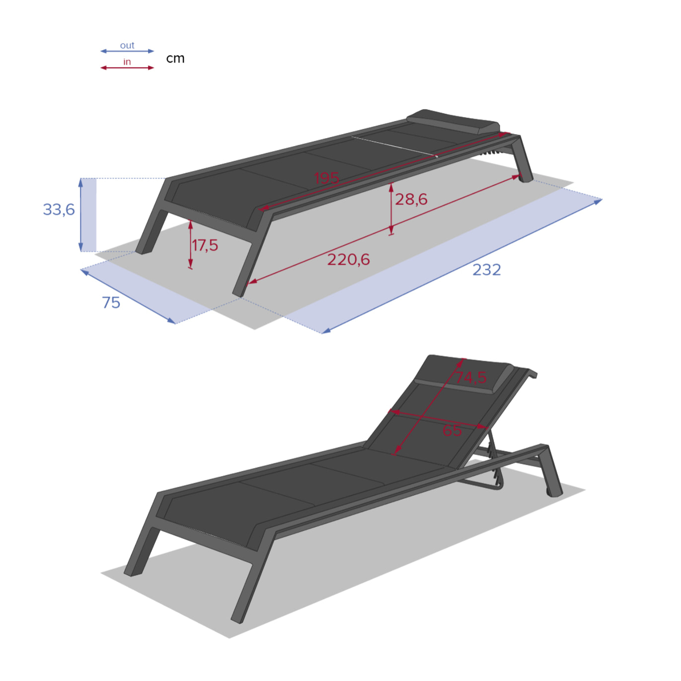 Transat Allure Poivre & Graphite